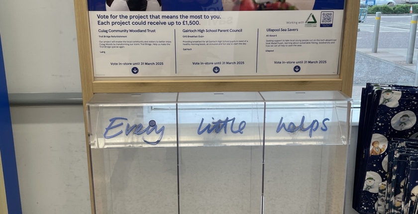 Exciting news! We are in the latest blue token vote at Tesco