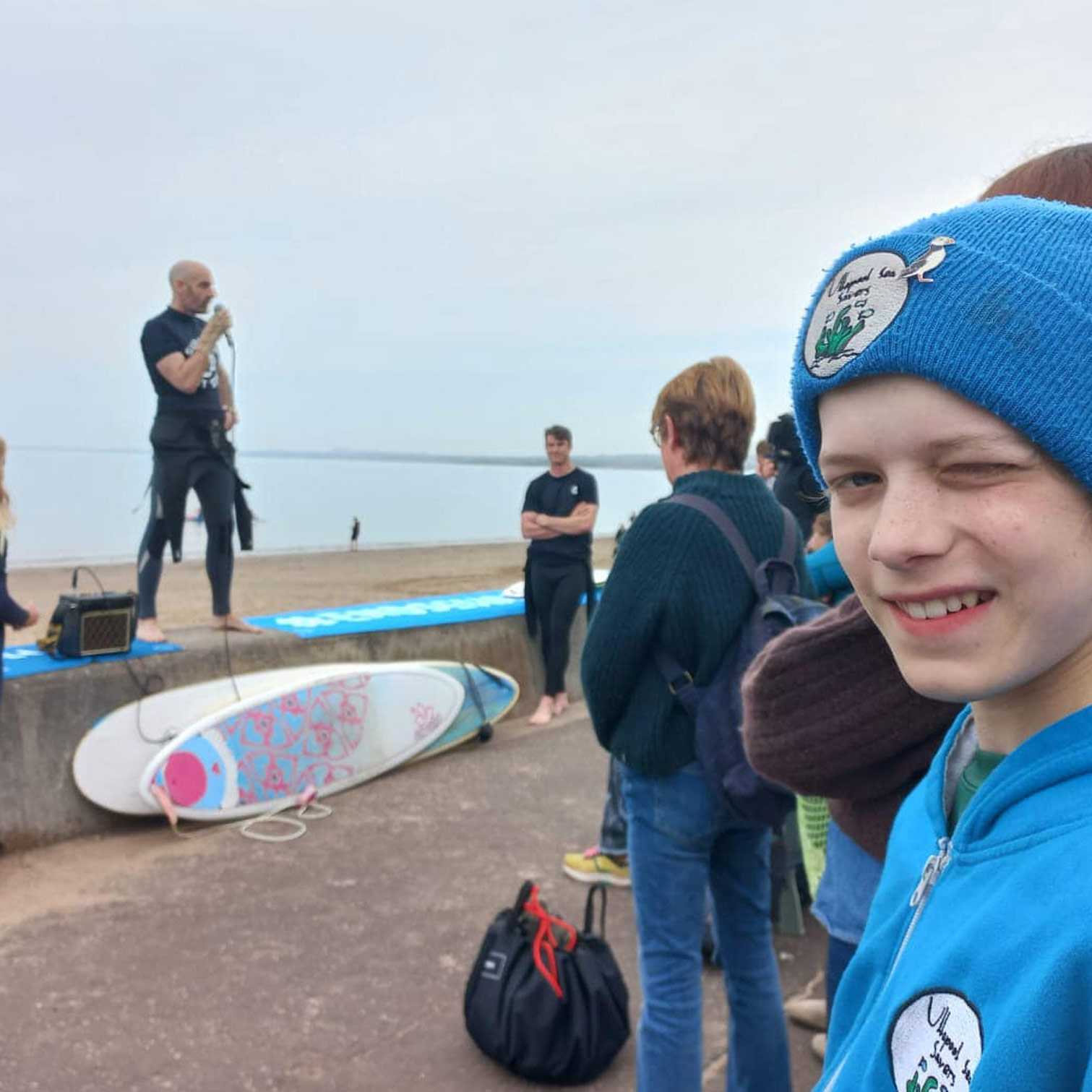Our auk ambassador Silas popped along to #SASpaddleout at Portobello beach 